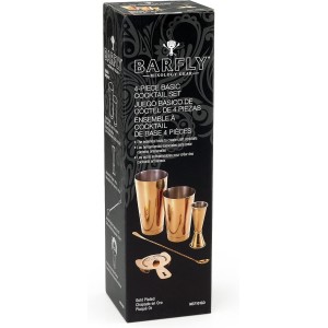 Barfly M37101GD Basics Cocktail Set, 5-Piece, Gold