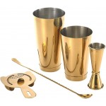 Barfly M37101GD Basics Cocktail Set, 5-Piece, Gold