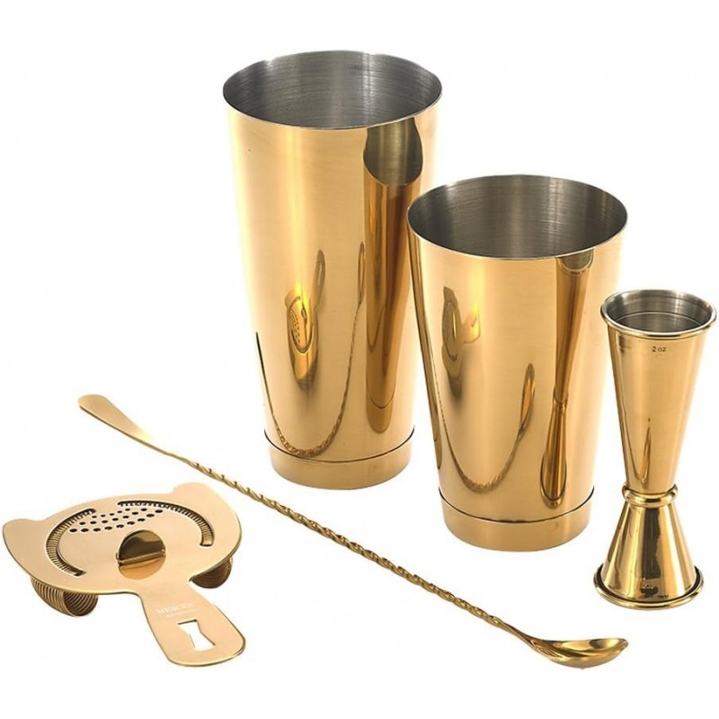 Barfly M37101GD Basics Cocktail Set, 5-Piece, Gold