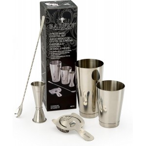 Barfly M37101 Basics Cocktail Set, 5-Piece, Stainless Steel