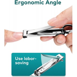 MR.GREEN Portable Nail ClippersMedical Grade Stainless Steel Foldable Nail Cutter Ultra Slim Travel Design