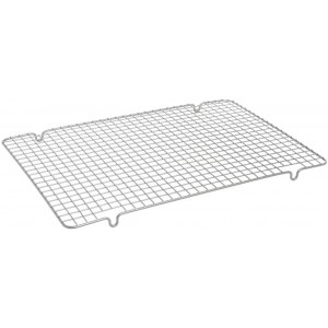 Nordic Ware 43343 Oven Safe Nonstick Baking & Cooling Grid (1/2 Sheet), One Size, Steel