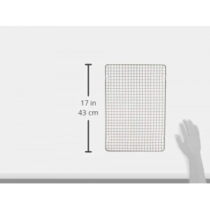 Nordic Ware 43343 Oven Safe Nonstick Baking & Cooling Grid (1/2 Sheet), One Size, Steel