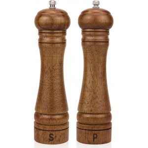 Wood Salt and Pepper Grinder Set, Salt M...