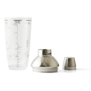 Houdini 24oz Glass Cocktail Shaker, Includes Six Recipes
