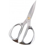 Multi-purpose Kitchen Shears Scissors, Heavy Duty Stainless Steel Scissors with Strong Straight Edge Snips (Silver)