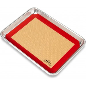 Last Confection Silicone Baking Mat - Set of 2 Non-Stick Quarter Sheet (8-1/2