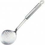 Skimmer Slotted Spoon kitchamajigs Strainer Ladle Heavy Duty 304 Stainless Steel Metal Spatula - Skimmer Slotted Spoon, Cooking Spoon for KitchenSpoon for Kitchen 13in