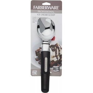 ​Farberware Professional Ice Cream Scoop, ​​Comfortable Handle, Heavy Duty, Professional Grade Scooper, Get Perfect Shape Scoops, Great for Spooning Frozen Hard Gelato and Sorbet, Cookie Dough, Melon
