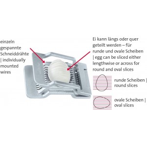 Westmark Egg Slicer Justus, Grey