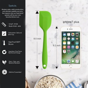 Silicone Spatulas, 8.5 inch Small Rubber Spatula Seamless One Piece Design Heat Resistant Non-Stick Flexible Scrapers Baking Mixing Tool (5 Pieces)