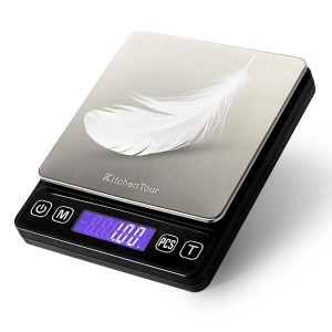 KitchenTour Digital Kitchen Scale - 500g...