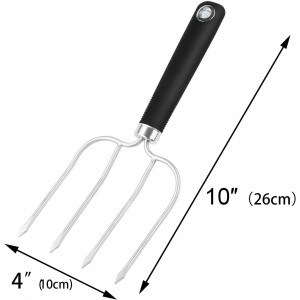 Turkey Lifter Forks Set of 2 Stainless Steel Turkey Lifters with Non-Slip Handle Turkey and Poultry Lifters Turkey Claws Carving Fork