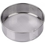 Flour Sifter for Baking - Stainless Steel 40 Mesh Small Tamis 6inch Round Sifter,Mini Fine Mesh Flour Sieve(6 Inch, 40m Mesh)
