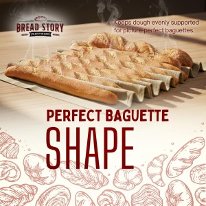 Professional Bread Cloth Bakers Couche – Premium Flax Linen Baking Cloth for Dough, Artisan Bread Proofing, Baguette Couche 35