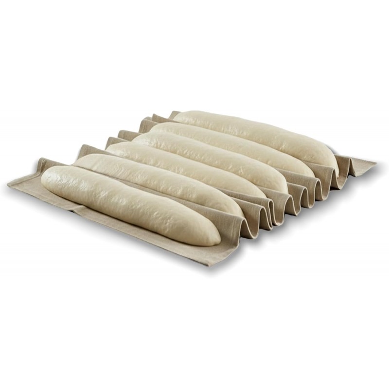 Professional Bread Cloth Bakers Couche – Premium Flax Linen Baking Cloth for Dough, Artisan Bread Proofing, Baguette Couche 35