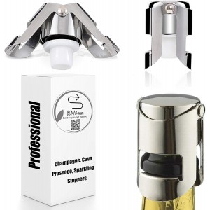 Champagne Sealer Stopper, BGMAX 3 Pack S...