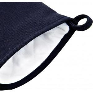 DoMii Extra Long Silicone Oven Mitts Heavy Duty Commercial Grade Oven Mitts Heat Resistant BBQ Gloves with Quilted Cotton Lining 2 Pack