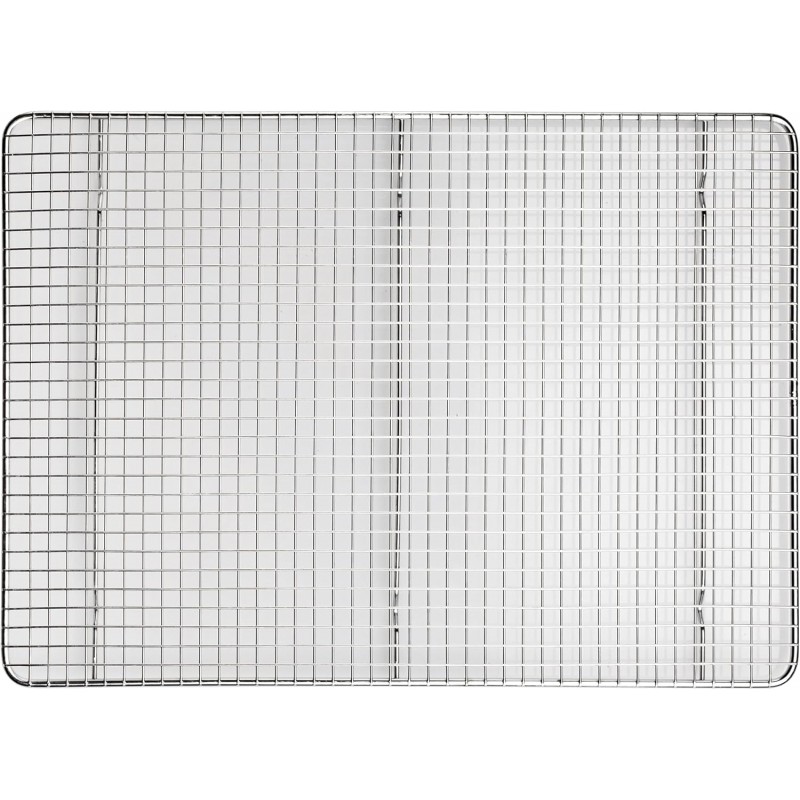 Winco Wire Sheet Pan Grate/Cooling Rack, Chrome Plated, 2/3 Size / 14