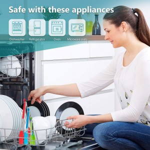 Kitchen Tongs Set of 3, Cooking Tongs with Silicone Tips, Non-Stick Non-Scratch Heat Resistant Tongs for Grilling Cooking BBQ Salad Serving (Multicolor, 7/9/12 Inch)