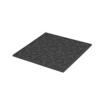 Lodge 7 Inch Square Silicone Skillet Pattern Trivet, Black