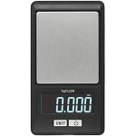 Taylor High-Precision Digital Portioning Scale with Cover, 16OZ/500G, Black