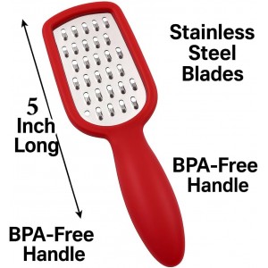 2 Pcs. Stainless Steel Mini Grater Cheese Garlic Nutmeg Chocolate 5