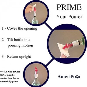 Measured Pourer - Liquor Bottle Pourers - Collared - (3pk) Made 100% In The USA. Bar Spouts That Don't Leak - No Cracks, Just A Perfect Cocktail Pour Everytime. Great for Wine Too! (1oz)