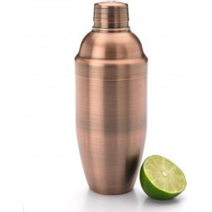 Barfly Cocktail Shaker, 24oz (700 ml), Antique Copper,M37039ACP