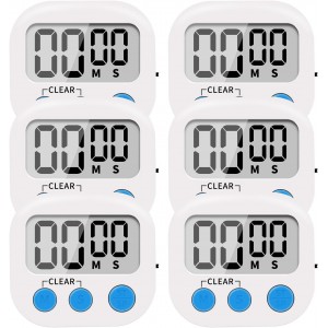 6 Pack Small Digital Kitchen Timer Magne...