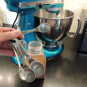 Amazing Woman Measuring Spoon Set, Decorative Gifts and Kitchen Accessories, 4 Spoons, Engraved Pewter and Silver Enamel, By Abbey & CA Gift