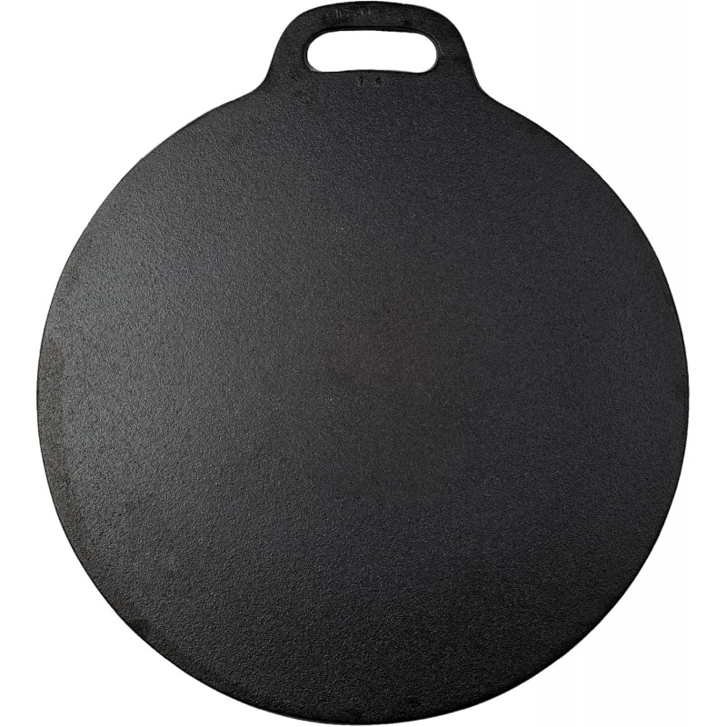 Victoria 12-Inch/30.5-Centimeter Cast Iron Tawa Dosa Pan, Cast Iron Pizza Pan and Crepe Pan with Loop Handle, Seasoned with Flaxseed Oil, Made in Colombia