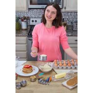 Measuring Cups and Spoons Set 11 Piece. Includes 10 Stainless Steel Measuring Spoons and Cups Set and 1 Plastic Measuring Cup. Liquid Measuring Cups Set and Dry Metal Measuring Cup Set