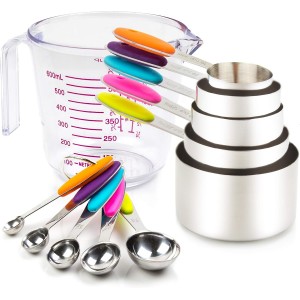 Measuring Cups and Spoons Set 11 Piece. ...