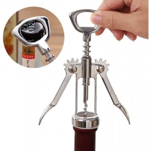 Red Wine Bottle Cap Opener Wing Corkscrew Vacuum Stopper Foil Cutter Pourer Kit Energy Saving