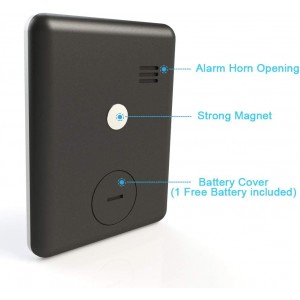 Attom Tech 2 PCS Ultra Slim Digital Kitchen Timer with Loud Alarm and Magnet Back, Large Display, Small Thin Mini Countdown Up Timer for Cooking Baking Sports Nap Games Office, White