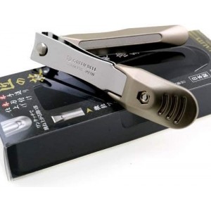 Green Bell - Takumi No Waza - Stainless Steel Nail Clipper (G-1205) - Built-in Nail File - Made in Japan