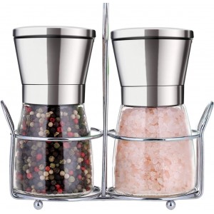 Premium Salt and Pepper Grinder Set with...