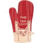 Blue Q Funny Oven Mitt, Made from Scratch. Super-Insulated Quilting, Natural-Fitting Shape, 100% Cotton