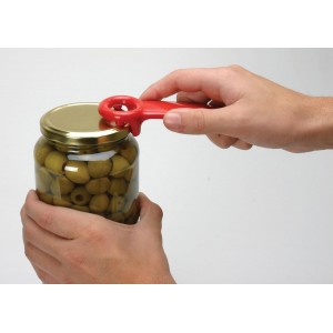 Brix Original Easy Jar Key Opener, Great for Kids and Arthritis and Carpal Tunnel Sufferers, Frosted Yellow