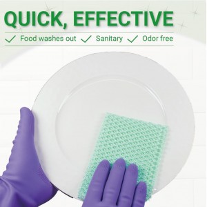 Olivia tree 5PCS Innovative Dish Washing Net Cloths,Scourer, Quick Dry,Perfect Scrubber for Washing Dishes 11