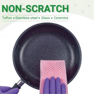 Olivia tree 5PCS Innovative Dish Washing Net Cloths,Scourer, Quick Dry,Perfect Scrubber for Washing Dishes 11