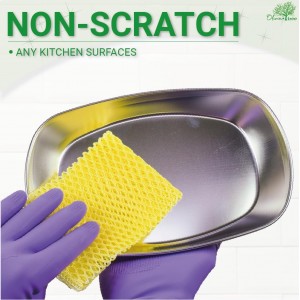 Olivia tree 5PCS Innovative Dish Washing Net Cloths,Scourer, Quick Dry,Perfect Scrubber for Washing Dishes 11