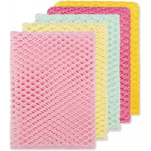 Olivia tree 5PCS Innovative Dish Washing Net Cloths,Scourer, Quick Dry,Perfect Scrubber for Washing Dishes 11
