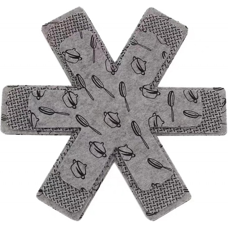 BOYAN Pot and Pan Protectors, Set of 12 and 3 Different Size, Cookware Protector Set/Felt Pots and Pans Divider Separator Pads Anti-Slip to Avoid Scratching or Marring When Stacking