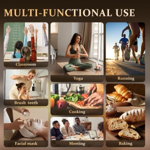 6 Pack Digital Kitchen Timer Small Classroom Timers for Kids Teachers (Blue&White)