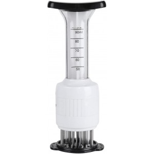 Dioche Meat Marinade Needle Injector, 30 and Tenderizer Injector, Steaks Flavor Syringe Cook Kitchen Tool, for BBQ, Turkey, Fish, Brisket, Pork and Chicken