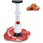 Dioche Meat Marinade Needle Injector, 30 and Tenderizer Injector, Steaks Flavor Syringe Cook Kitchen Tool, for BBQ, Turkey, Fish, Brisket, Pork and Chicken