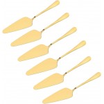 Pie Cake Server Set Stainless Steel Cake Cutter Pie Cake Slice Dessert Server Cutter Pizza Shovel Tart Dessert Slicer Server 6 Pack