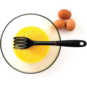 Norpro 1728 Grip-EZ Fiskie, 11 Inch, The Ultimate Fork-and-Whisk Combo, One Size, Black